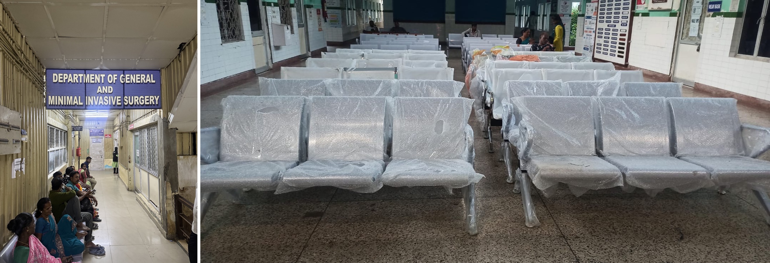 Additional Seating Arrangements Provided at G.B. Pant Hospital