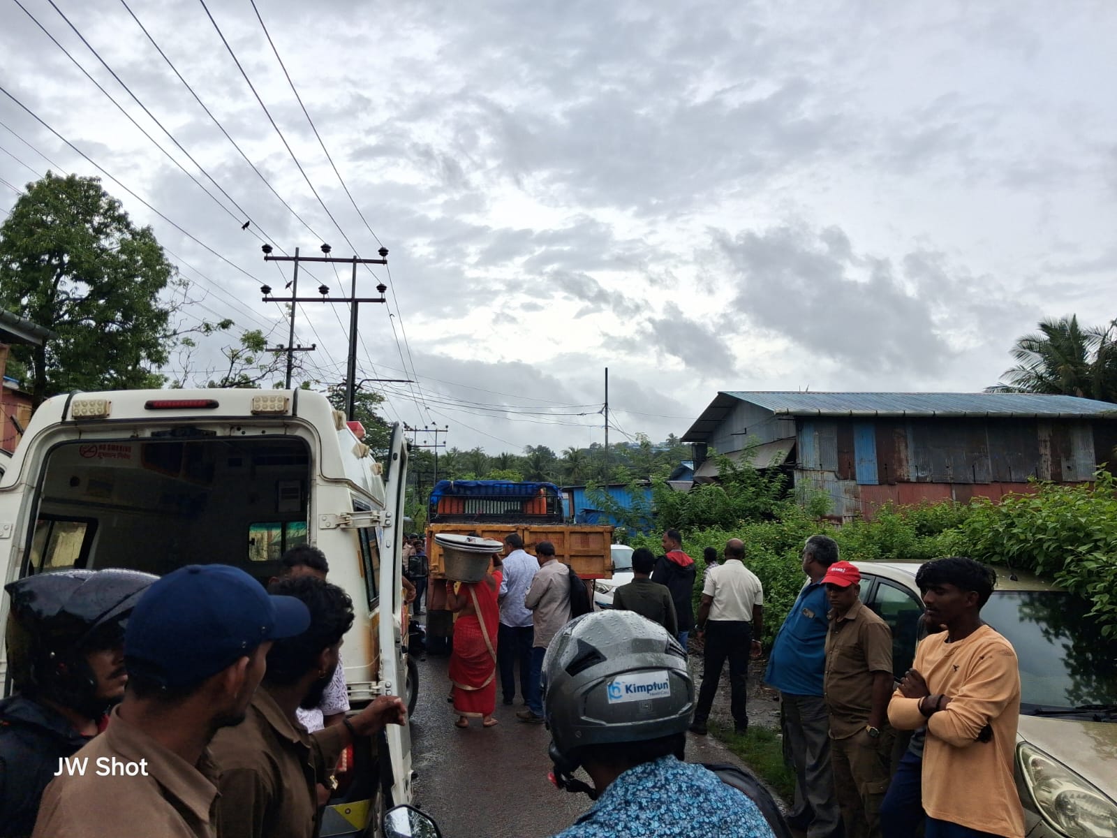70-Year-Old Man Dies in Scooty-Truck Accident at Junglighat
