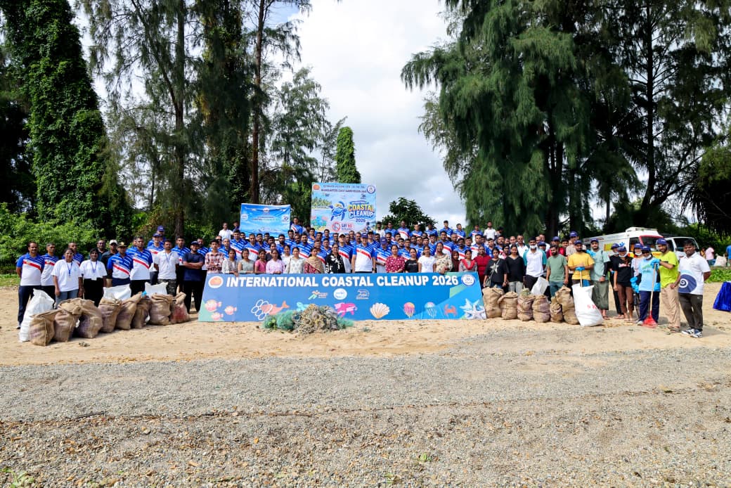 INDIAN COAST GUARD LEADS INTERNATIONAL COASTAL CLEANUP  ACROSS ANDAMAN & NICOBAR ISLANDS